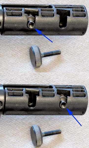 IZH 60 Target Pro air rifle stock adjustment screw anchor