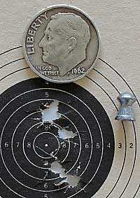 IZH 60 Target Pro air rifle RWS Superdome target