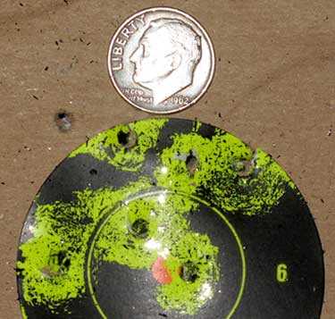 Winchester 16 shot BB pistol second target