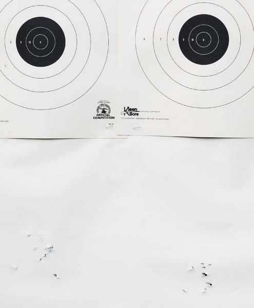 Walther LGV Olympia 50-yard groups
