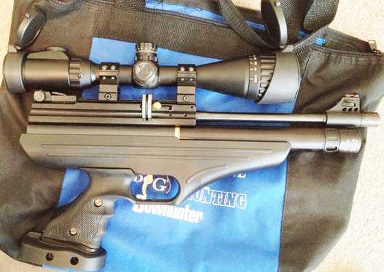 Hatsan AT P1 PCP air pistol with UTG 3-9 True Hunter scope