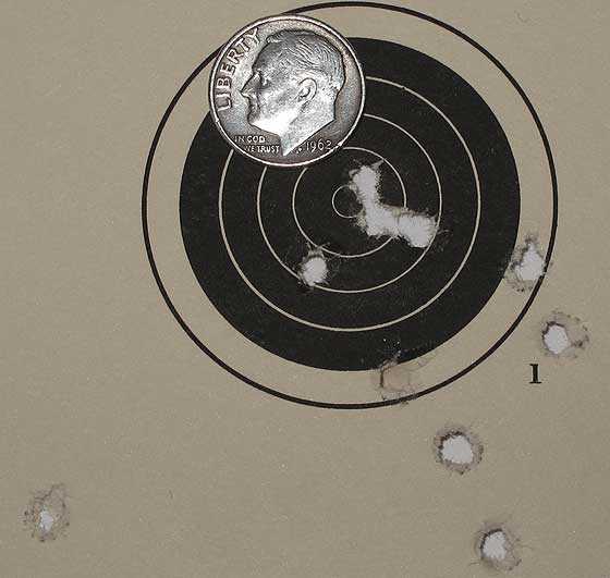 Hatsan AT P1 air pistol 25 yards JSB Monster target