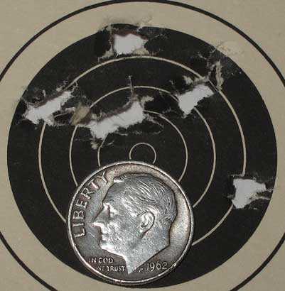 Hatsan AT P1 air pistol 25 yards Kodiak target 2