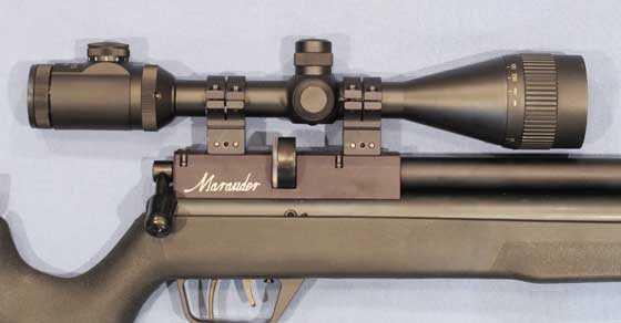Benjamin Marauder synthetic stock with scope mounted