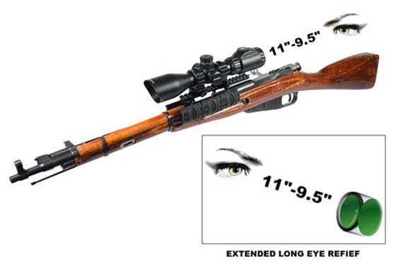 UTG 2-7X44 Scout SWAT scope on Mosin Nagant