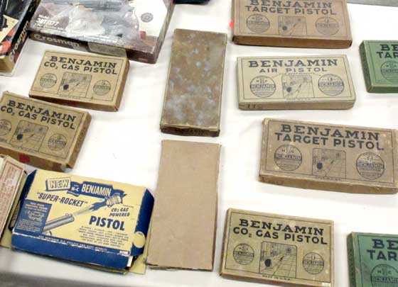 vintage pellet pistol boxes