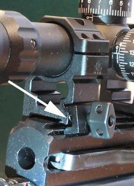 Hatsan AT44S-10 Long QE scope ring base on rifle