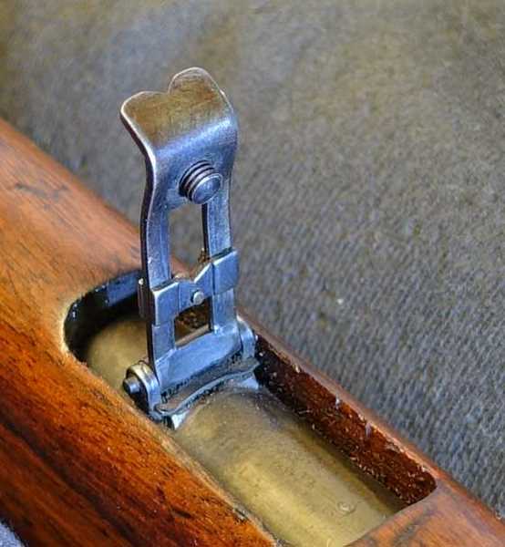 American Boy Scout rifle rear sight up