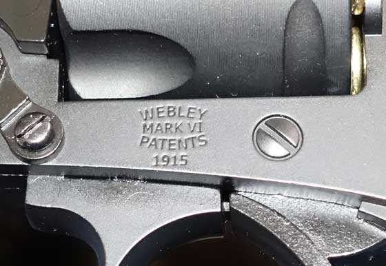 Webley Mark VI revolver model