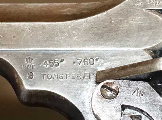 Webley Mark VI revolver firearm marks