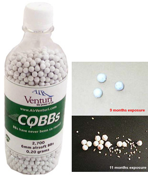 Air Venturi Pro CQBBs 6mm biodegradable airsoft BBs, 0.20g, 2700 rds, white