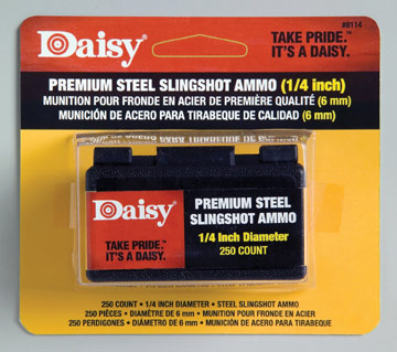 Daisy 1/4 Powerline Premium Steel Slingshot, 250ct