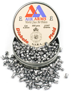 Air Arms Diabolo Field .177 Cal (4.52mm), 8.44 Grains, Domed, 500ct