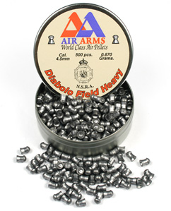 Air Arms Field Heavy .177 Cal (4.5mm), 10.334 Grains, Dome, 500ct