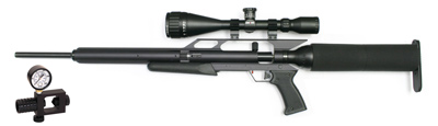 .22 AirForce Condor, Refill Clamp, 4-16x50 Scope & Rings