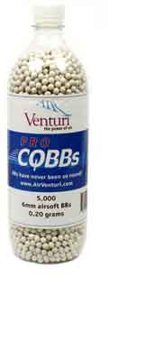 Air Venturi Pro CQBBs 6mm airsoft BBs, 0.20g, 5000 rds, white