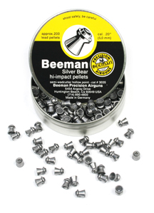 Beeman Silver Bear Hi-impact .20 Cal, 9.88 Grains, Hollowpoint, 200ct 