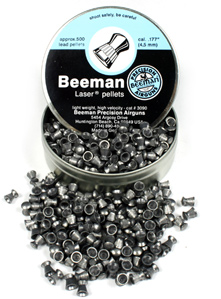 Beeman Laser .177 Cal, 6.5 Grains, Round Nose, 500ct