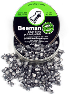 Beeman Silver Sting .22 Cal, 15.74 Grains, Pointed, 200ct