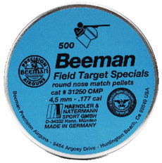 Beeman Field Target Special .177 Cal, 8.8 Grains, Round Nose, 500ct 