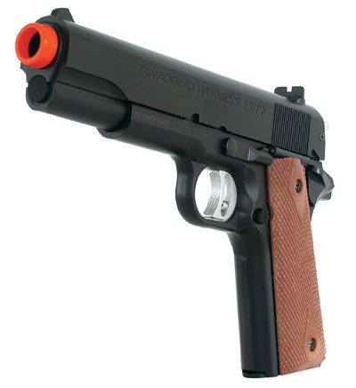 Tanfoglio Witness 1911 Pistol + Sticky Target Airsoft gun