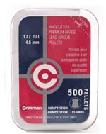 Crosman Competition .177 Cal, 7.4 Grains, Wadcutter, 500ct