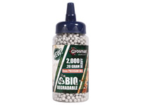 Crosman 6mm biodegradable airsoft BBs, 0.20g, 2000 rds, white 
