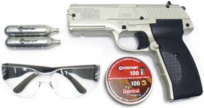 Crosman 1088 Silver Kit BB Pistol Air gun