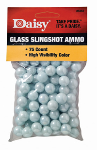 Daisy 8383 High Visibility Glass Slingshot, 75ct

