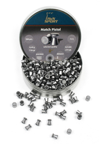 H&N Match Pistol .177 Cal, 7.56 Grains, Wadcutter, 500ct