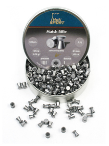 H&N Match Rifle .177 Cal, 8.18 Grains, Wadcutter, 500ct
