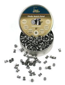 H&N Finale Match Pistol .177 Cal, 7.56 Grains, Wadcutter, 500ct