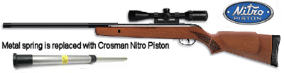 .177 Gamo Hunter Pro<br> w/Crosman Nitro Piston