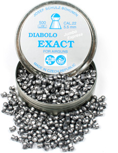JSB Diabolo Exact Jumbo Express .22 Cal, 14.3 Grains, Domed, 500ct