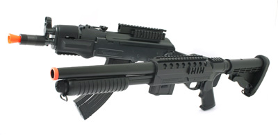 Airsoft 47SA WarHawk & UTG Everblast M87SOS Combo Airsoft gun
