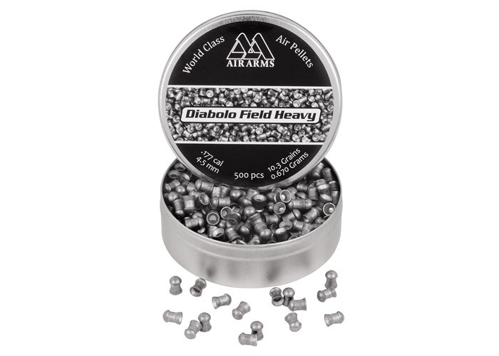 Air Arms Field Heavy .177 Cal, 4.52mm, 10.34 Grains, Domed, 500ct air