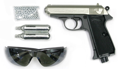 Walther PPK/S Silver Combo Air gun
