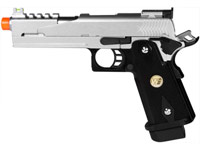 WE Hi-Capa 5.1 Dragon Type B Silver Metal Pistol
