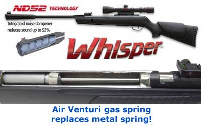 Gamo Whisper with Air Venturi Ram Air Gas Spring