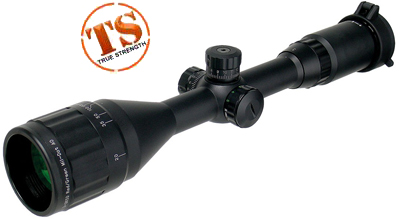 Leapers 5th Gen 3-9x50 AO Mil-Dot Rifle Scope with R/G Reticle, 1 inch Tube