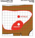 Deer Vitals Paper Target, 14 inchx18 inch, 12ct