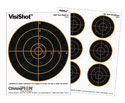 VisiShot Paper Targets, 8 inch Bulls, 8.5x11 - 10pk