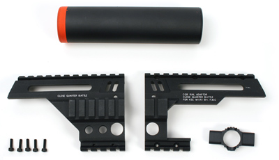 G&P CQB Tactical Rail Kit & Silencer, Fits KSC or HFC M11A1