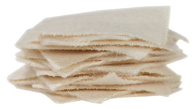 Brownells 1-3/8 inch Square Patches, Heavy-Duty Cotton Flannel, 100-ct
