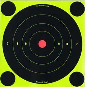 Birchwood Casey Shoot-N-C Targets, 8 inch Bullseye, 30 Targets + 120 Pasters