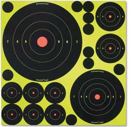 Birchwood Casey Shoot-N-C Variety Pack, 50 Bullseye Targets + 50 Pasters