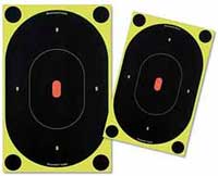 Birchwood Casey Shoot-N-C Silhouette Targets, 9 inch Oval, 6 Targets + 24 Pasters