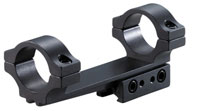 BKL 1-Pc Mount, 4 inch Long, 1 inch Rings, 3/8 inch or 11mm Dovetail, .007 Drop Compensation, Matte Black
