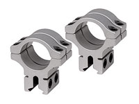 BKL 1 inch Rings, 3/8 inch or 11mm Dovetail, Double Strap, Silver