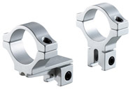 BKL 1 inch Rings, 3/8 inch or 11mm Dovetail, Offset, Silver